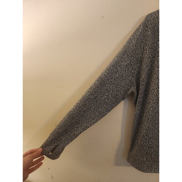 Avia Women's XXXL(22) Brushed Fleece Lined 1/4 Zip Top Vivid White Black Soot - Picture 4 of 12